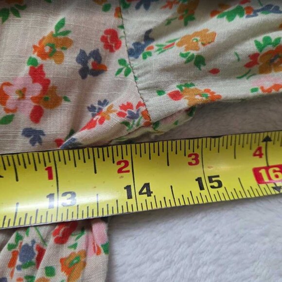 XSP By Anthropologie Tiered & True floral maxi prairie dress XS Petite 2 - Picture 10 of 12